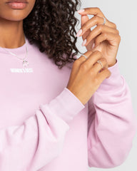 Comfort Cropped Crew Neck | Pastel Rose