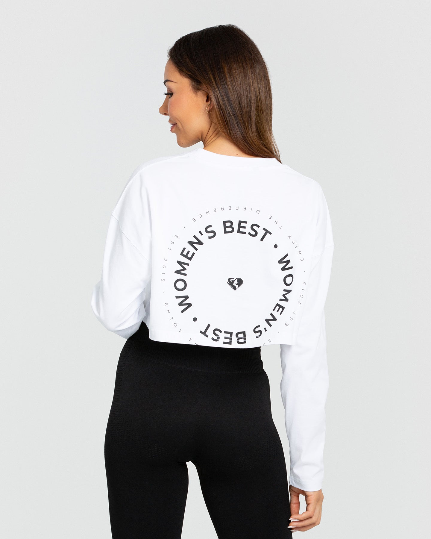 Comfort Oversized Cropped Long Sleeve T-Shirt | White