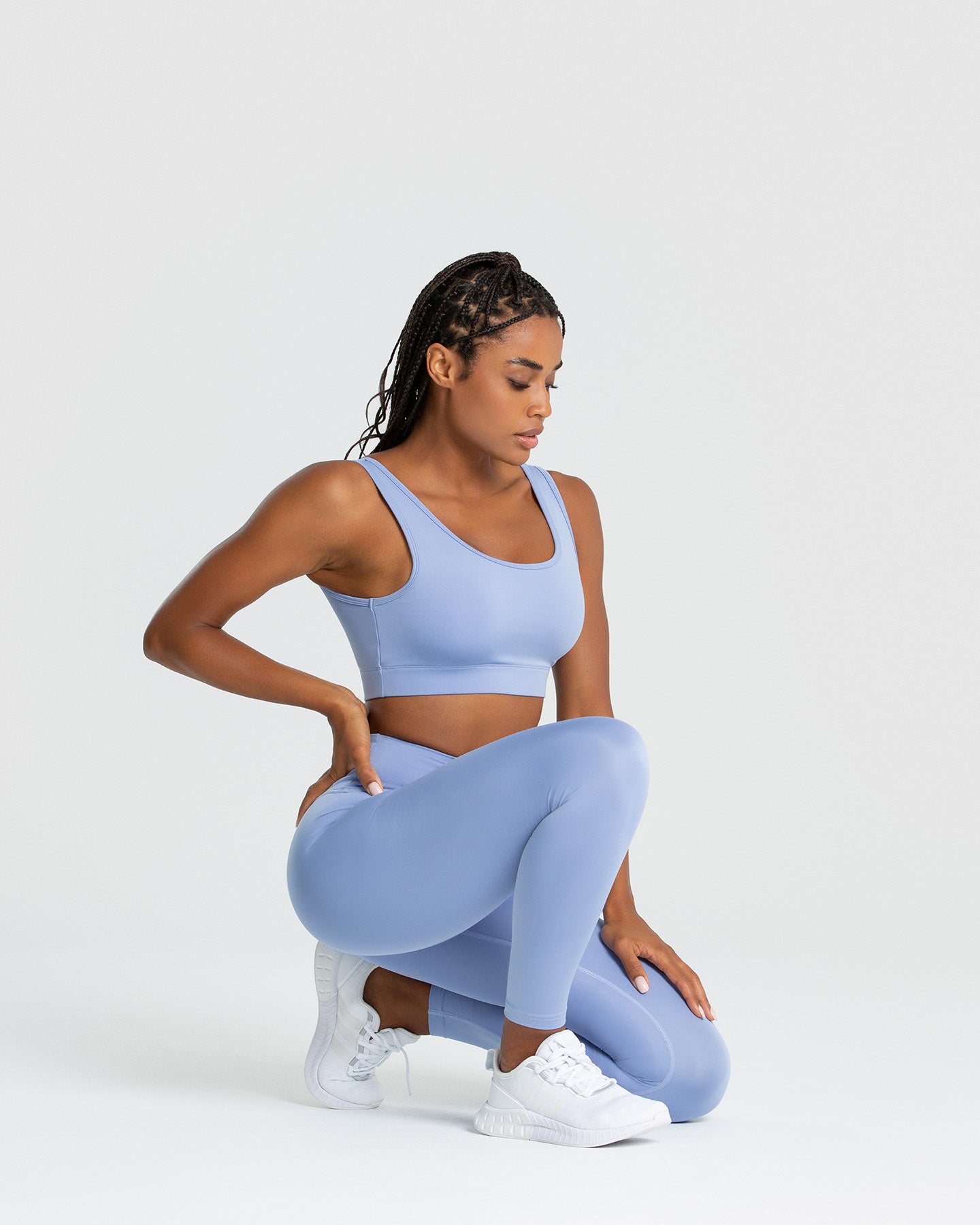 Essential Sports Bra | Powder Blue