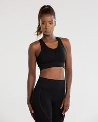 Renew Seamless Sports Bra | Black