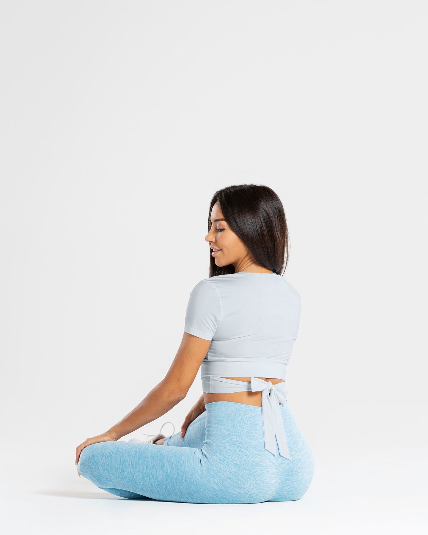 True Tie Crop Top | Grey