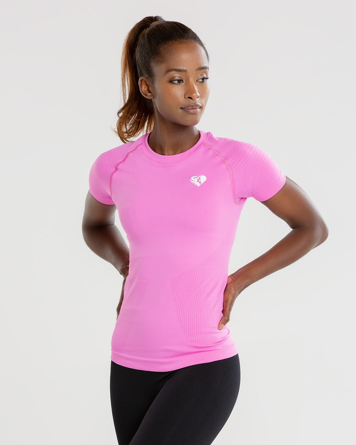 Power Seamless T-Shirt | Phlox Pink